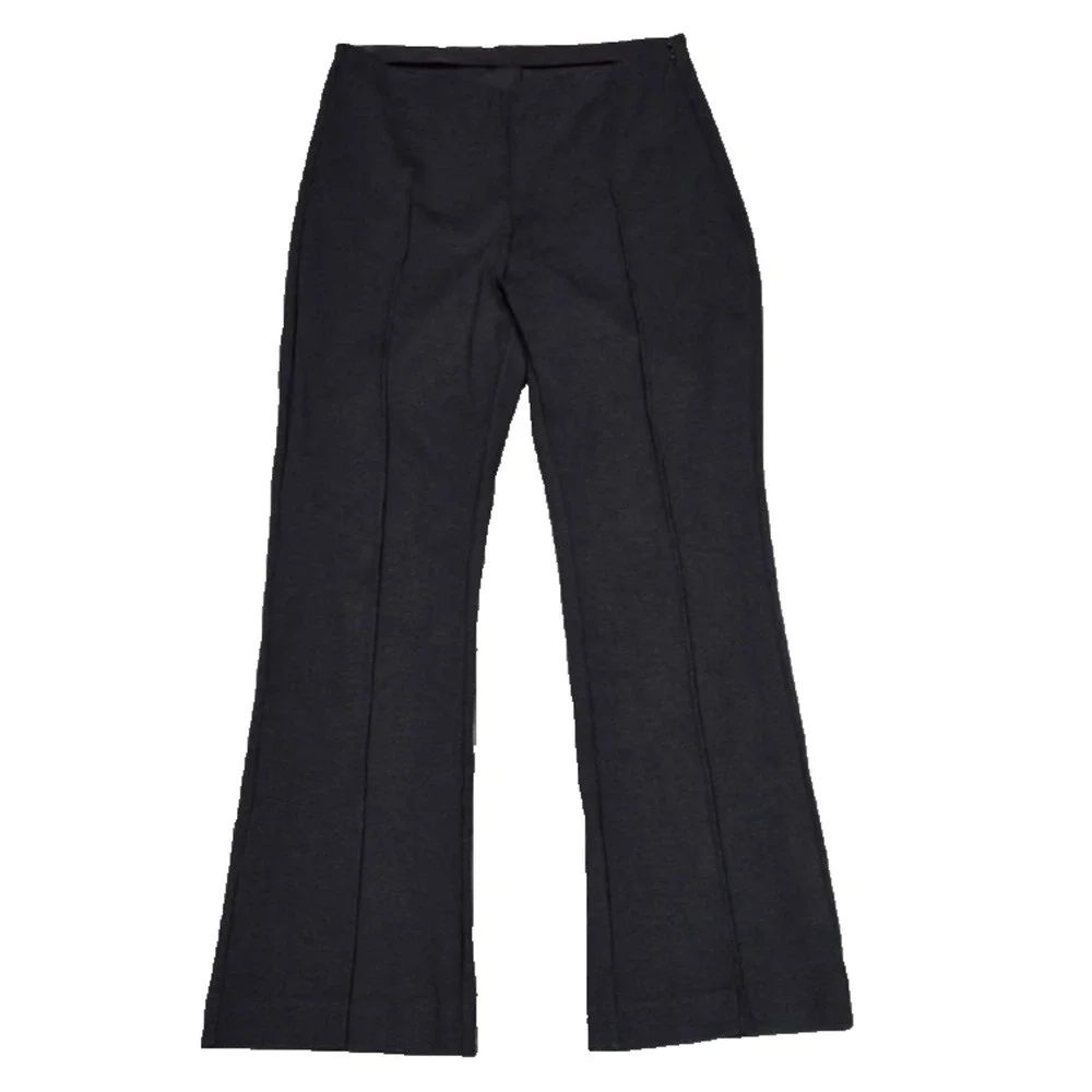 Everlane The Dream Organic Cotton Office Work Flare Pants Black Medium A006229